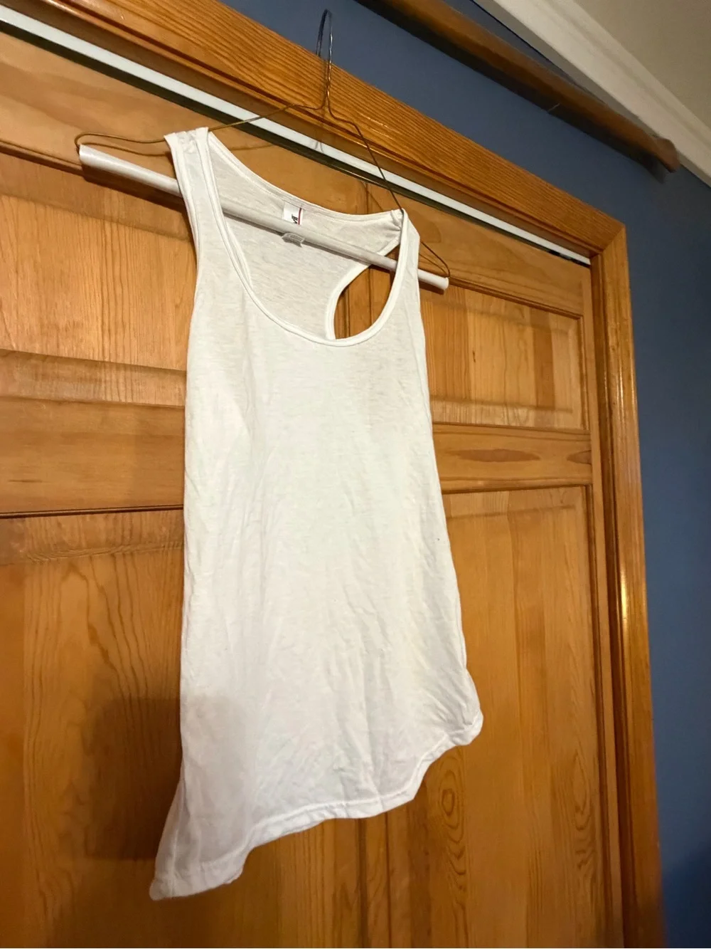Anvil White Racerback Tank Top - Picture 3 of 6
